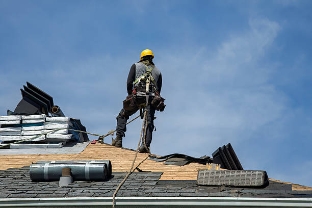 Professional Gutter Installation technician working in Milton-Freewater, OR
